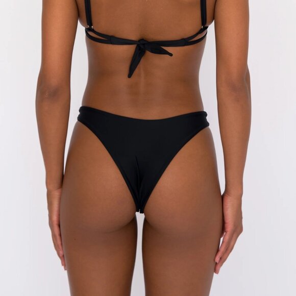 Skatie | Dylan Bikini Swimsuit Stretch Bottoms in Black - Picture 2 of 5
